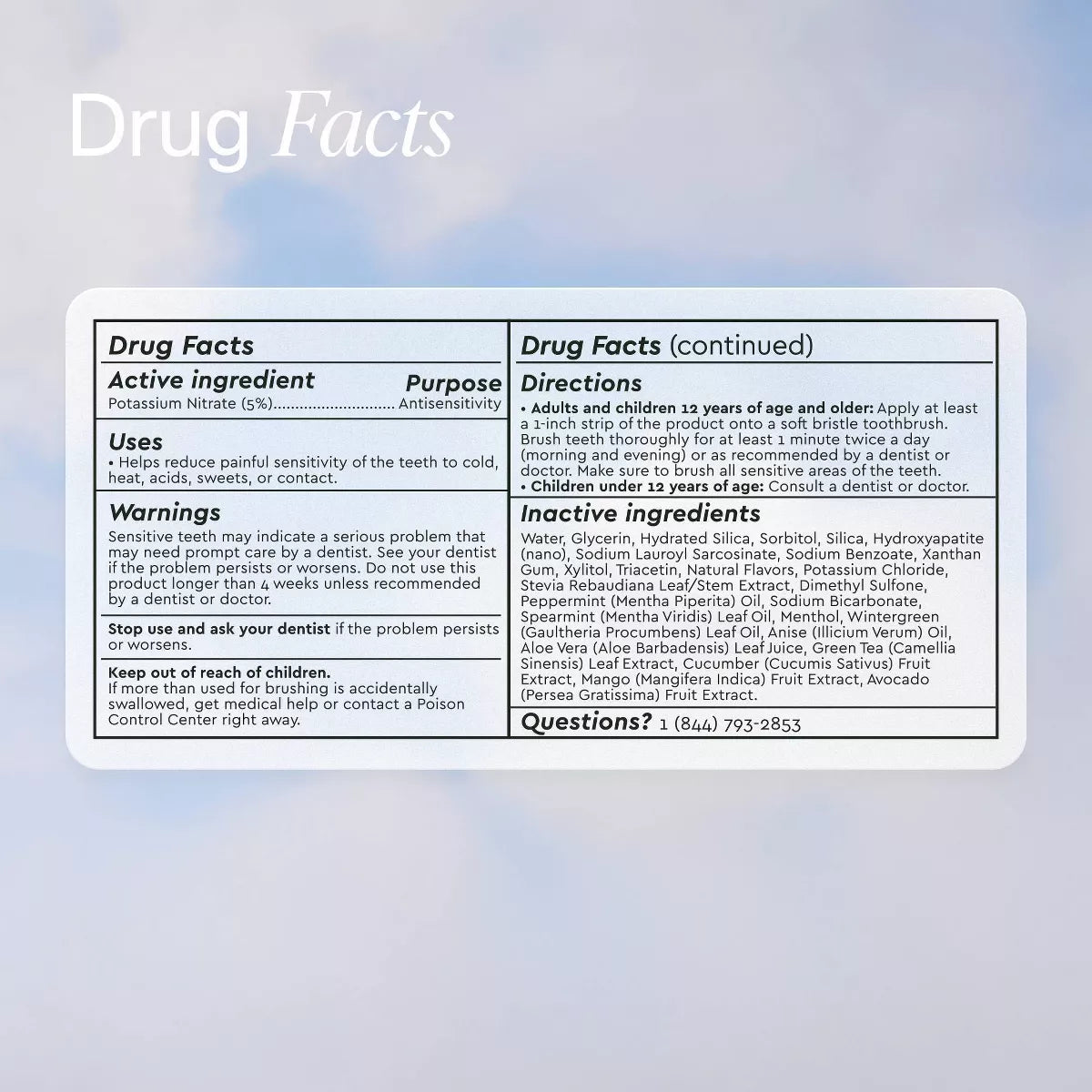 Boka N-Ha Sensitive Toothpaste - 3.4Oz: Gel, Mint, Nanohydroxyapatite, 1-Pack