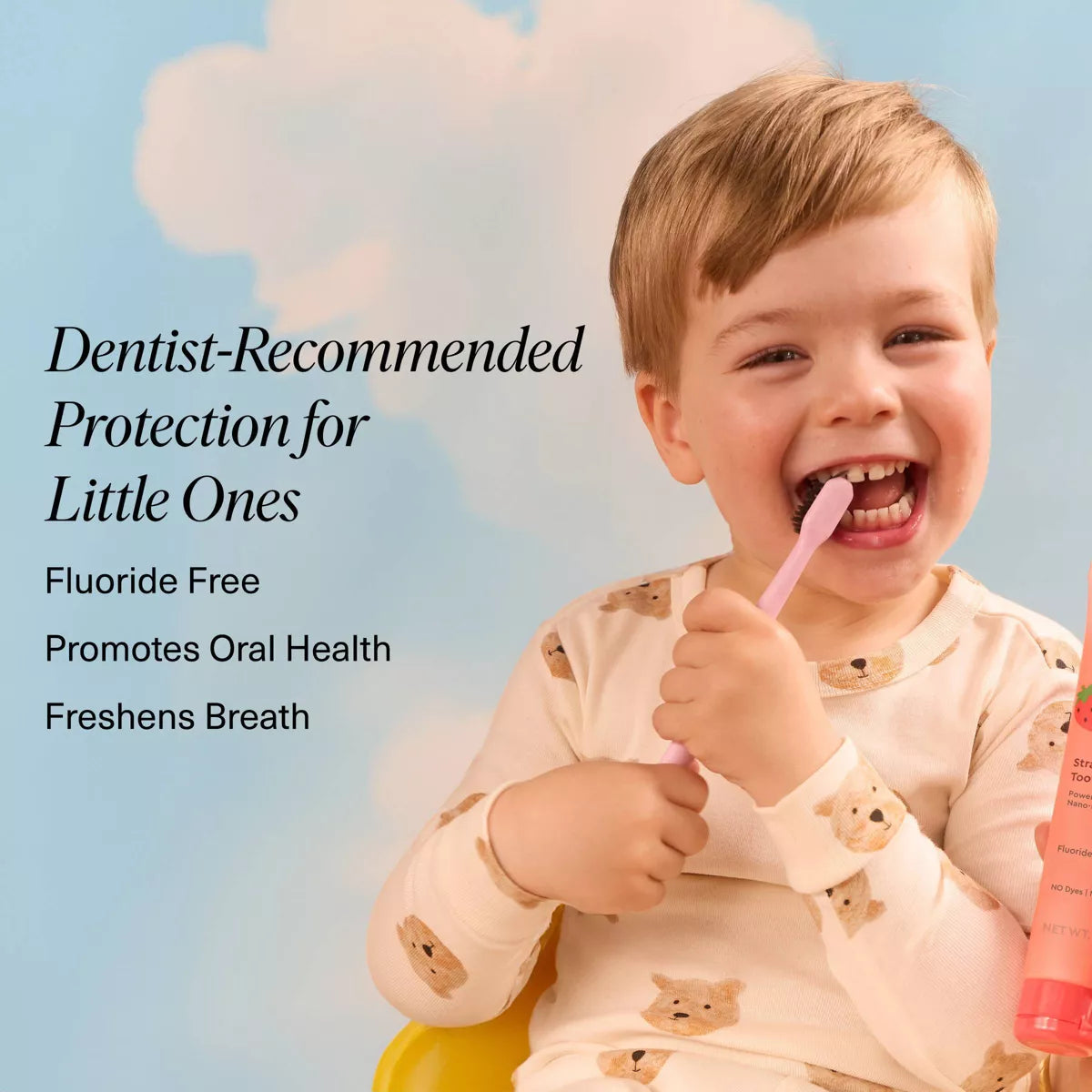 Boka Kids' Fluoride-Free Nano Hydroxyapatite Toothpaste - Strawberry Mango - 3.4Oz: Gel, 1-Pack