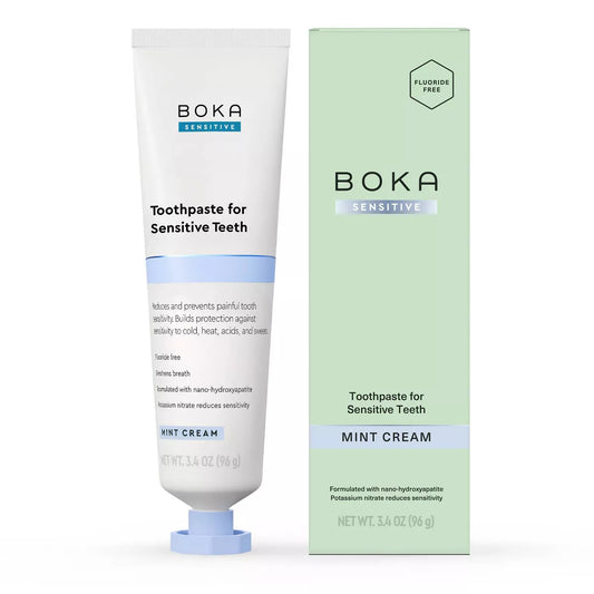 Boka N-Ha Sensitive Toothpaste - 3.4Oz: Gel, Mint, Nanohydroxyapatite, 1-Pack