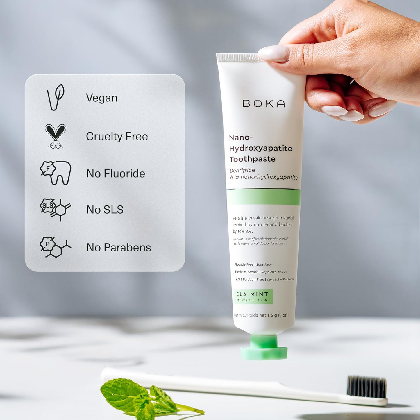 Nano Hydroxyapatite Toothpaste - Ela Mint
