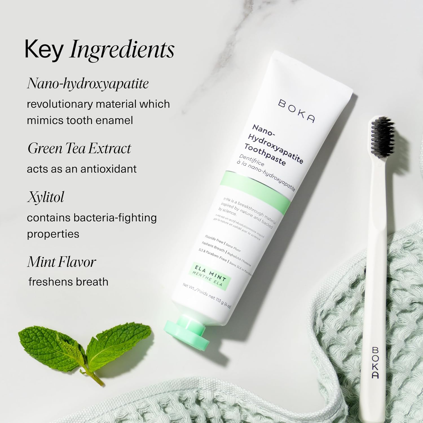 Nano Hydroxyapatite Toothpaste - Ela Mint