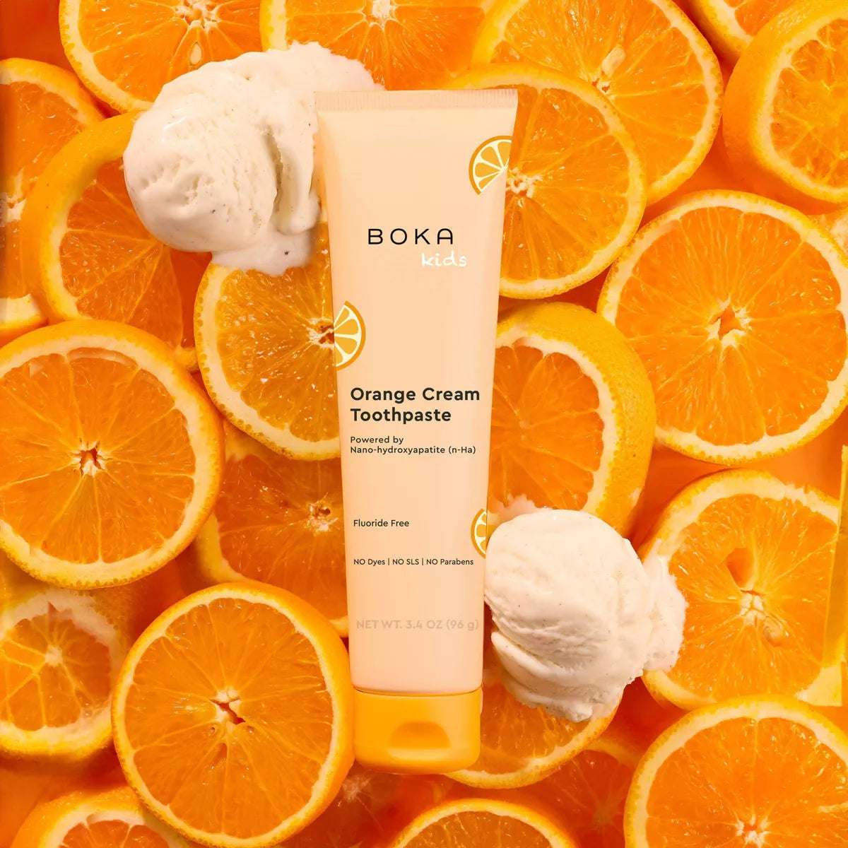 Boka Kids Fluoride-Free Nano Hydroxyapatite Gel Toothpaste - Orange Creamsicle - 3.4Oz
