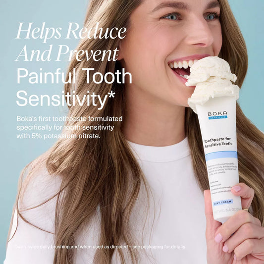 Boka N-Ha Sensitive Toothpaste - 3.4Oz: Gel, Mint, Nanohydroxyapatite, 1-Pack