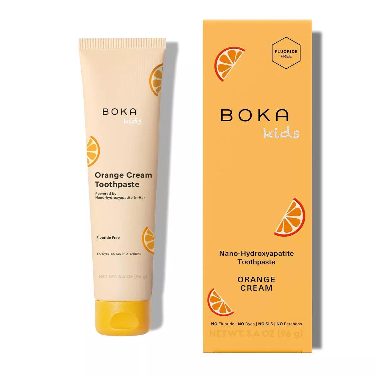 Boka Kids Fluoride-Free Nano Hydroxyapatite Gel Toothpaste - Orange Creamsicle - 3.4Oz