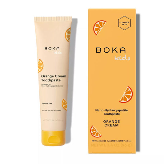 Boka Kids Fluoride-Free Nano Hydroxyapatite Gel Toothpaste - Orange Creamsicle - 3.4Oz