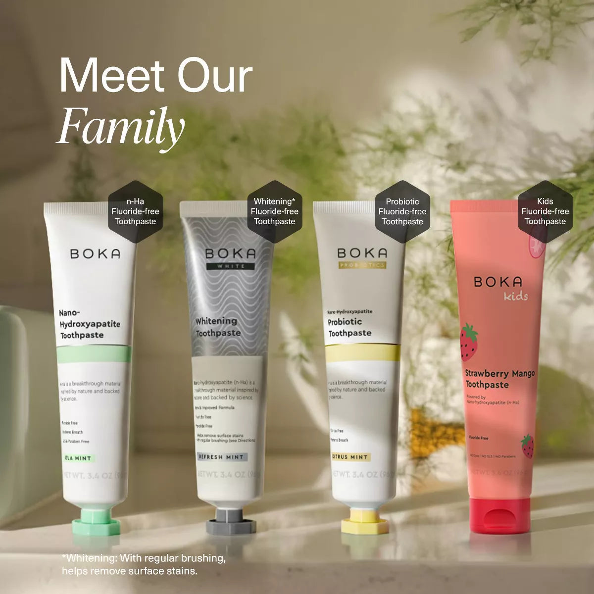 Boka N-Ha Probiotic Toothpaste - Citrus Mint - 3.4Oz: Gel, 1-Pack, Nanohydroxyapatite
